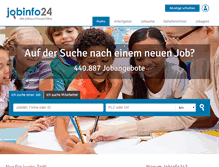 Tablet Screenshot of jobinfo24.de
